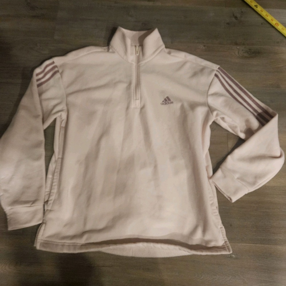Adidas Sweatshirt‎ Womens Medium Pink Athleisure Long-sleeve Stretch